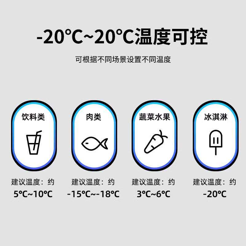 冰虎车载冰箱压缩机制冷车家两用冷冻12V24V220v冷藏汽车车内家用