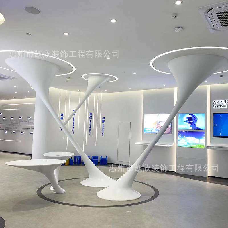 玻璃钢艺术装置抽象室内吊顶大型摆件商场美陈展厅美陈创意景观