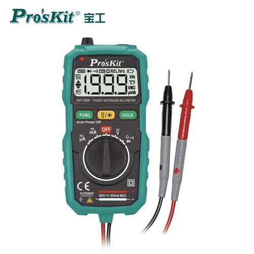 宝工（Pro'sKit）MT-1508/1509-C 万用表智能型袖珍型自动电压表