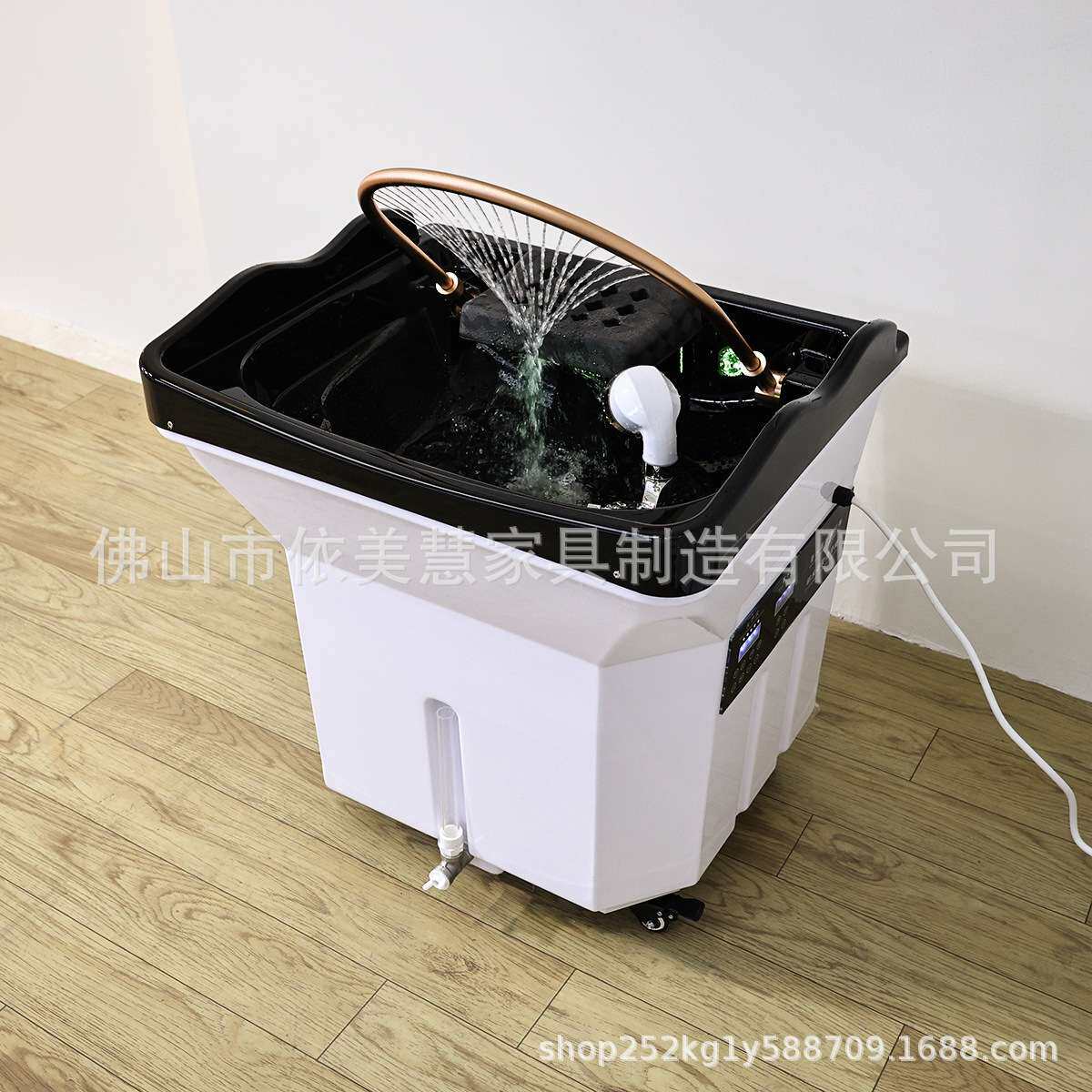 头疗洗头盆储水式洗脸吧嫁接头疗仪恒温水循环熏蒸免盆洗头床