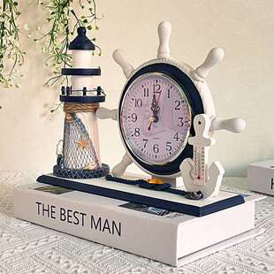 地中海钟表静音家用台式座钟创意时钟摆台摆放式桌面摆件客厅卧室