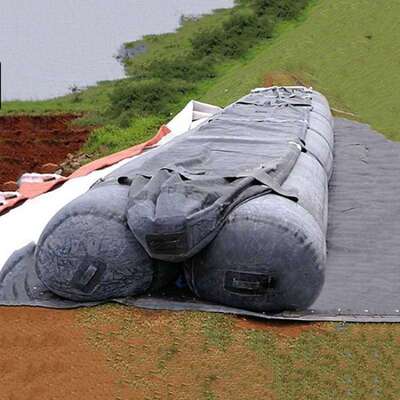 应急抗洪抢险橡胶式挡水坝1.5米充水高度防洪子堤组成长度10米