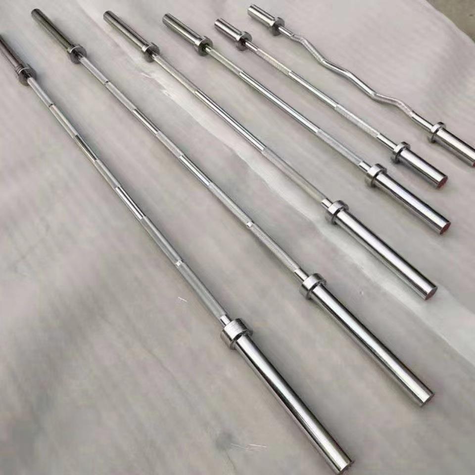 商用健身器材杠铃片举重杠铃杆哑铃杆奥杆杆子卧推硬拉杆杠铃杆