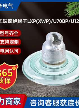 盘型悬式玻璃绝缘子LXP/Y(XWP)-70/146-1-2陶瓷钢防污U70BP-U120B