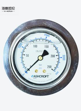 供应雅斯科ASHCROFT 638008A4G13CP4L250BR# 耐震充油液压压力表