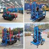 大孔径钻井设备 电动液压打井钻机 牵引轮式 柴油液压民用打井机