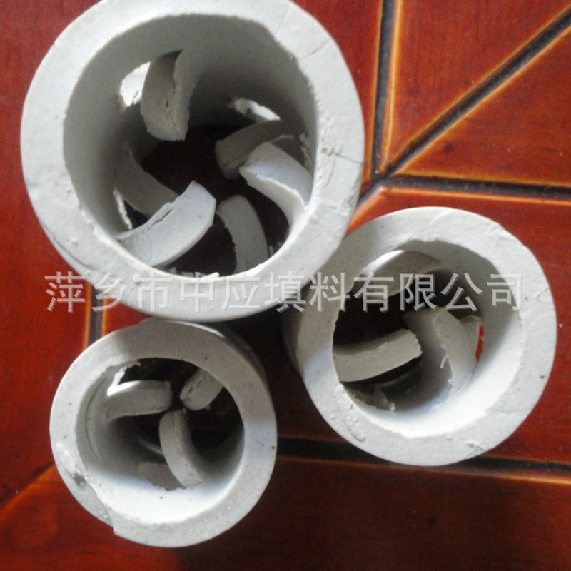 厂家供应萍乡化工填料 陶瓷鲍尔环 陶瓷鲍尔环填料 陶瓷散堆填料