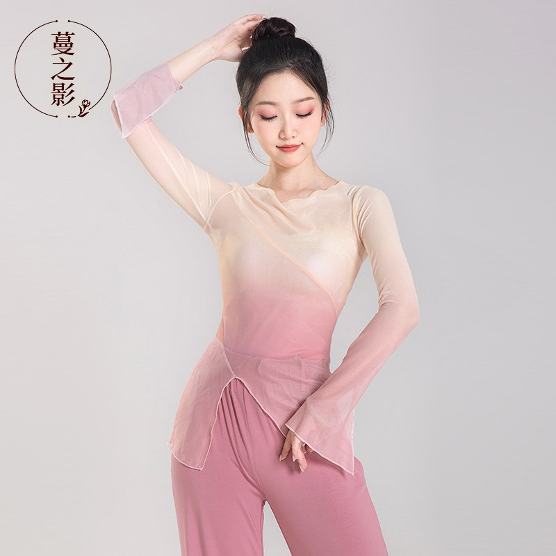 现代舞服装身韵纱衣古典舞练功服形体服民族舞学生艺考演出服装女