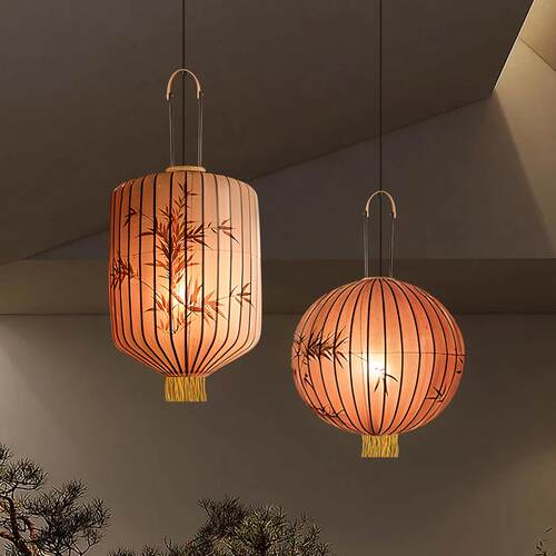 禅意吊灯设计师中国风复古酒店餐厅包厢日式民宿阳台卧室茶室灯笼