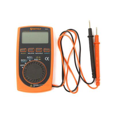 钢盾工具 迷你数显万用表 数字多用表S034003 电压电阻电容