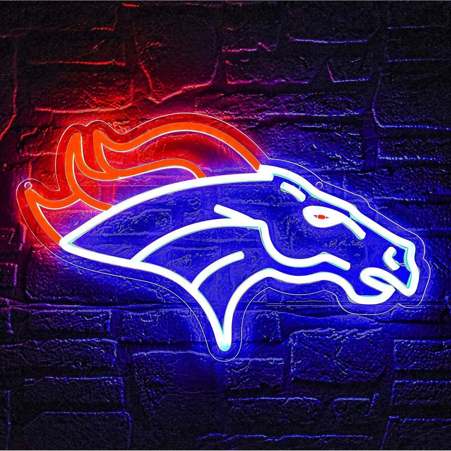 跨境亚马逊爆款球队标志LED霓虹灯彩灯游戏装饰灯氛围灯LED广告牌