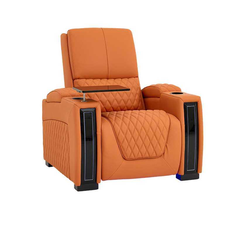 高端现代单人真皮沙发电动功能躺椅太空懒人可睡可躺沙发椅小户型