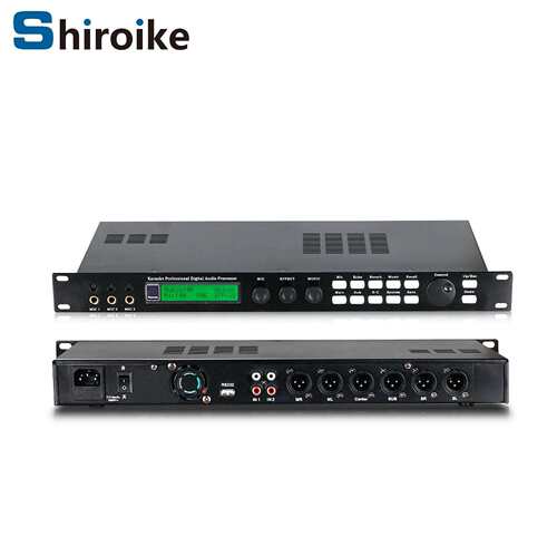 跨境厂家GAX-X5 专业防啸叫器DSP前置音频处理器 KTV数字混响器