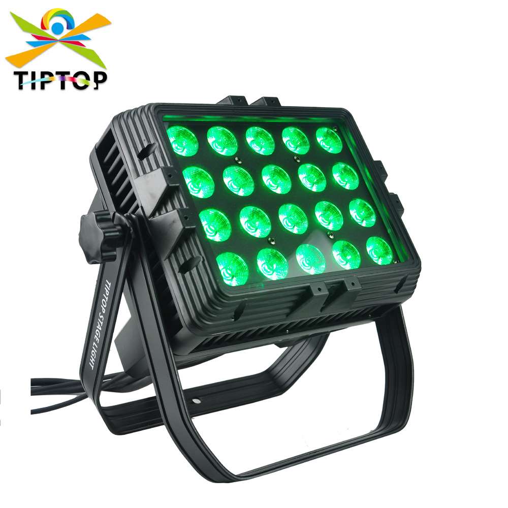 跨境 舞台LED背景灯 20颗18W6合1灯珠 户外方形LED洗墙投光灯