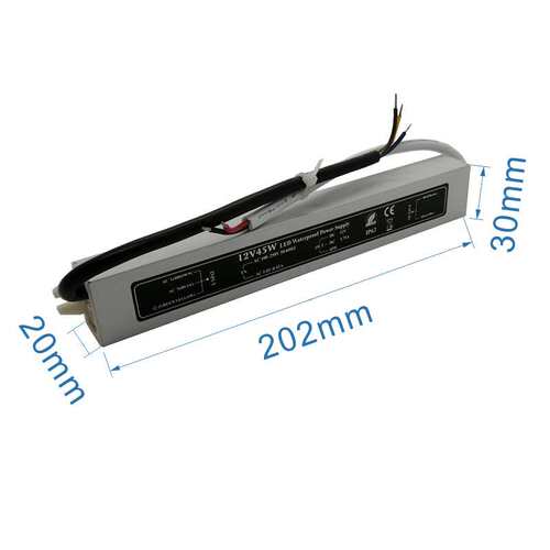 IP68 12V3.75A45W全防水开关电源 LED工程亮化防水户外电源恒压