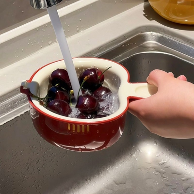 【新家的100个快递】沥水篮厨房洗水果神器食品级双层客厅果盘