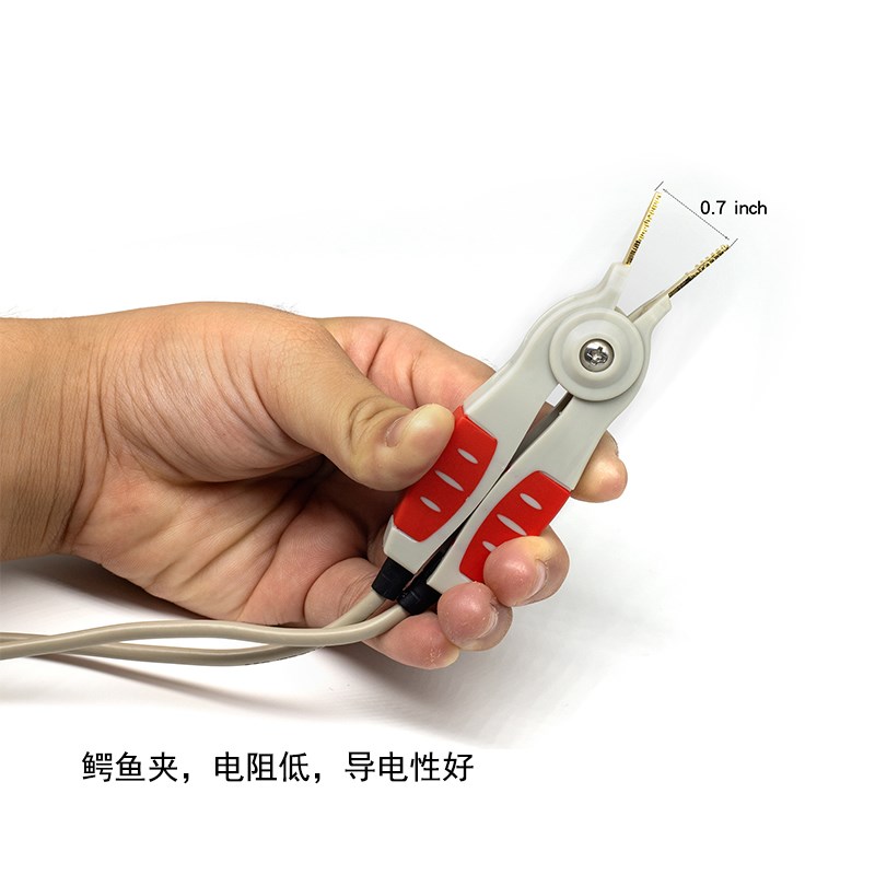 开尔文测试夹具LCR数字电桥多功能测试夹4mm香蕉插头/四端通用