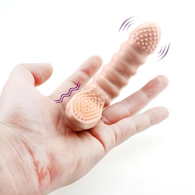 Finger Sleeve Vibrator G Spot women Massage Clit Stimulate