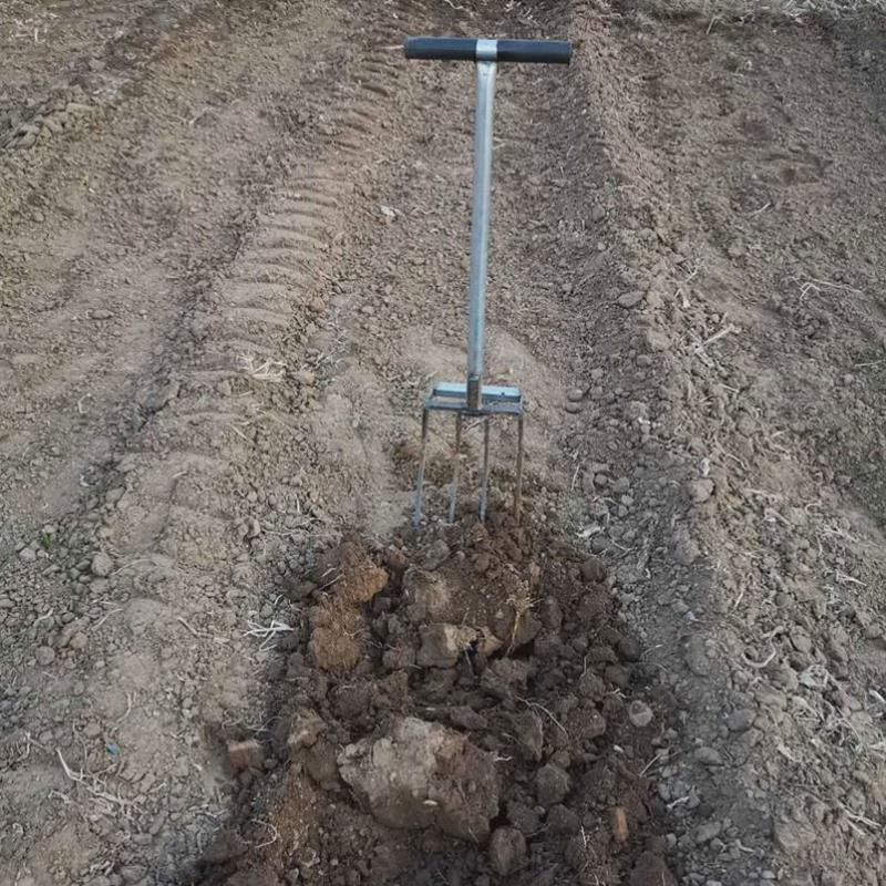 农用翻地松土神器开荒挖地锻打翻地工具果园挖土钢叉子深翻器省力