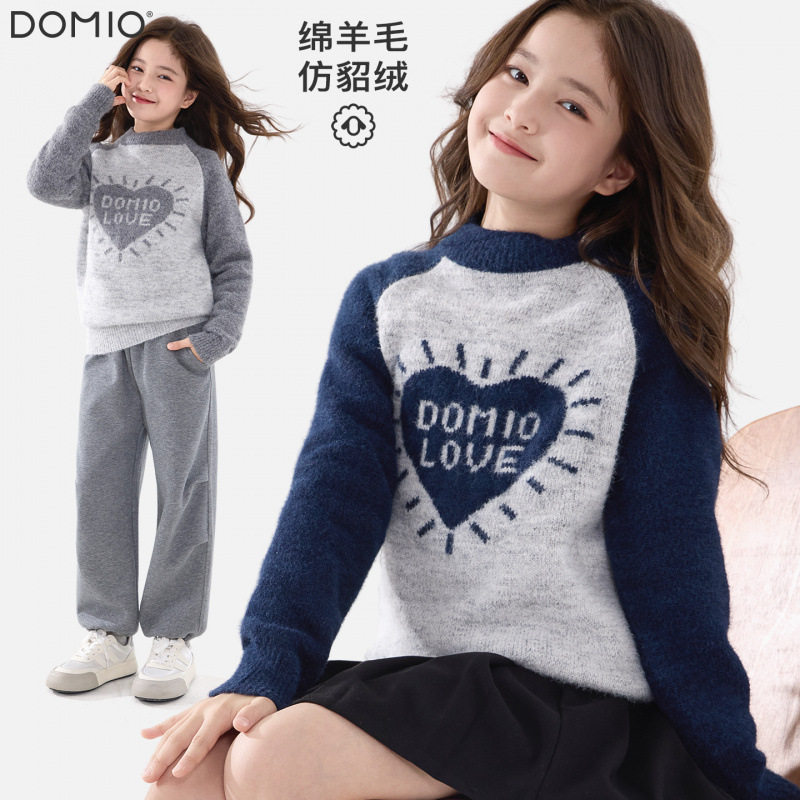 女童毛衣秋冬新款儿童针织衫大童加厚上衣女孩线衣秋季羊毛打底衫,童装/婴儿装/亲子装,毛衣/针织衫,淘宝优惠券,粉丝福利购,淘宝优惠卷