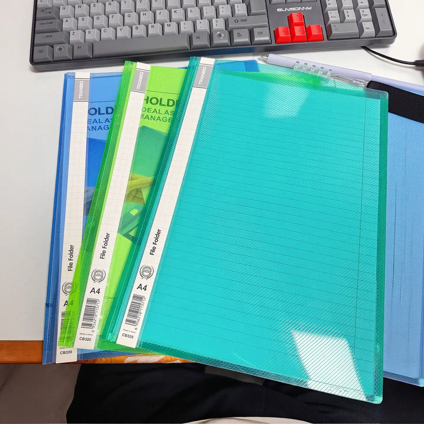 薄脆本活页夹两孔装订文件夹a4资料夹考研备考学生试卷档案收纳册