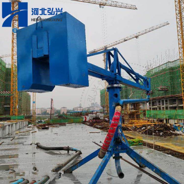 混凝土输送12米手动圆筒布料机 15米 18米手动布料机 软管