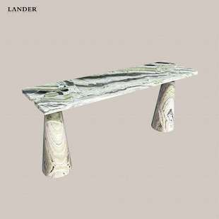 别墅酒店 搭配家装 云中翡翠方形长款 清新绿色系格调入户玄关软装