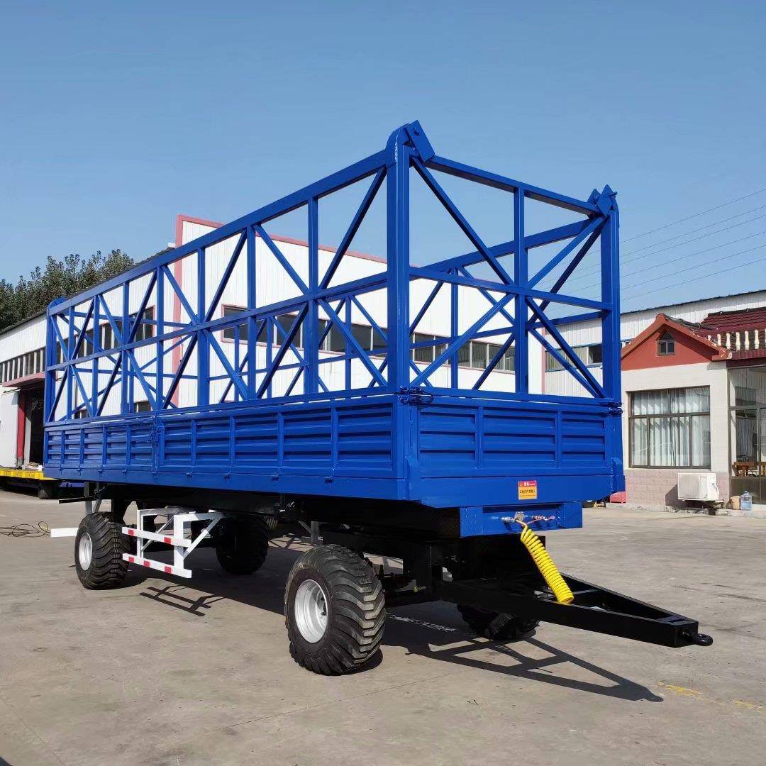 10吨箱板围栏拖车7000*22004万畜牧围栏运输车大型农机后挂
