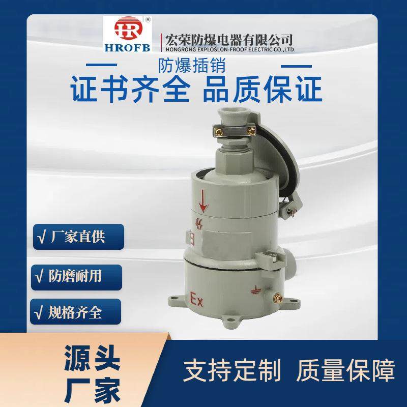工业220V380V三四五芯孔32A直插防爆插头插座AC防爆插销工业插座