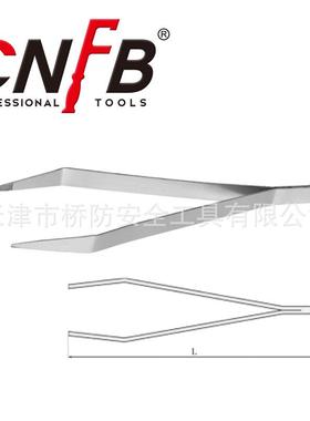 桥防/CNFB 304不锈钢镊子防潮耐腐蚀无磁T88308