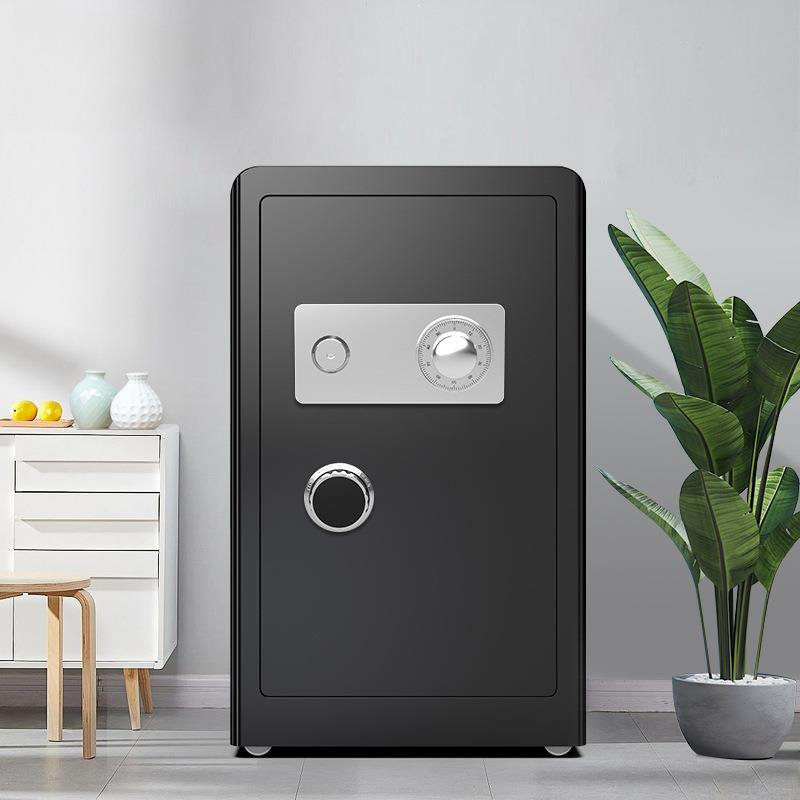2024新款机械锁保险柜家用办公室文件老式手动床头柜高级商用隐形