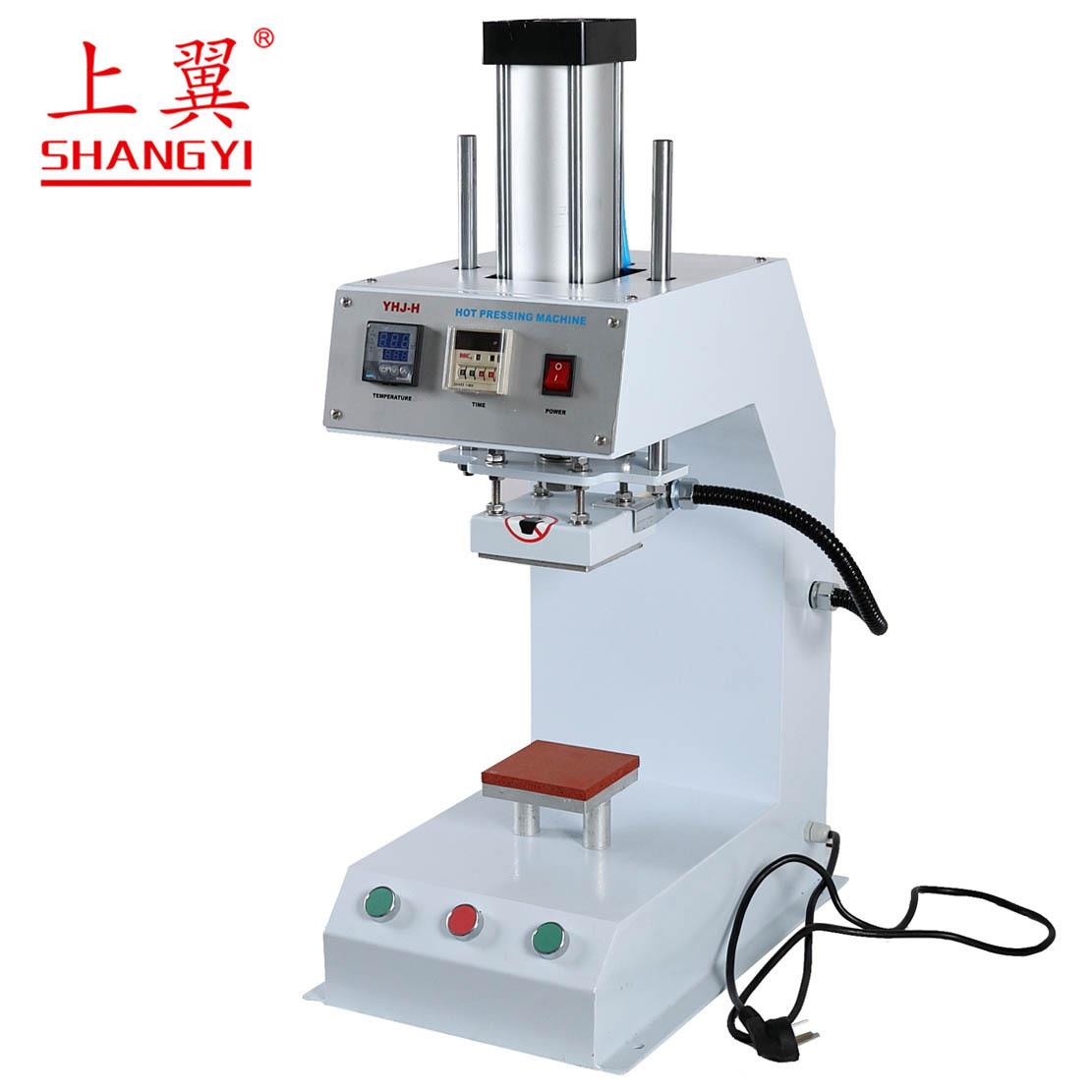 厂家货源单工位气动印花烫图机热转印机平板压钻机服装印花烫画机