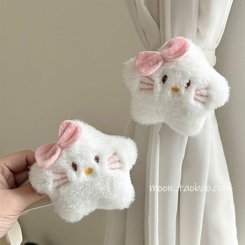 【2个装】窗帘绑带一对创u意可爱卡通窗帘固定绑绳新款纱帘扎束带