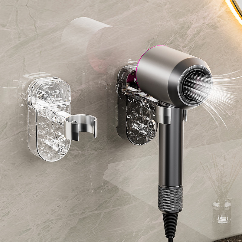 吹风机收纳置物架免打孔卫生间电吹风固定挂N架浴室壁挂式风筒支