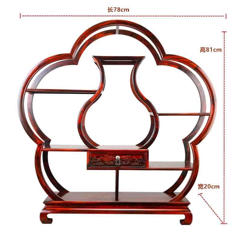 大红酸枝小博古架实木中式古z典多宝阁置物架茶壶茶具展示收纳
