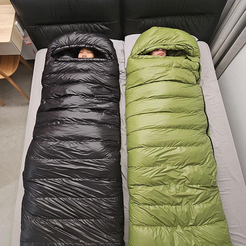 羽绒睡袋壳 睡袋皮 信封可以当被子加宽加大自己冲羽绒DIY