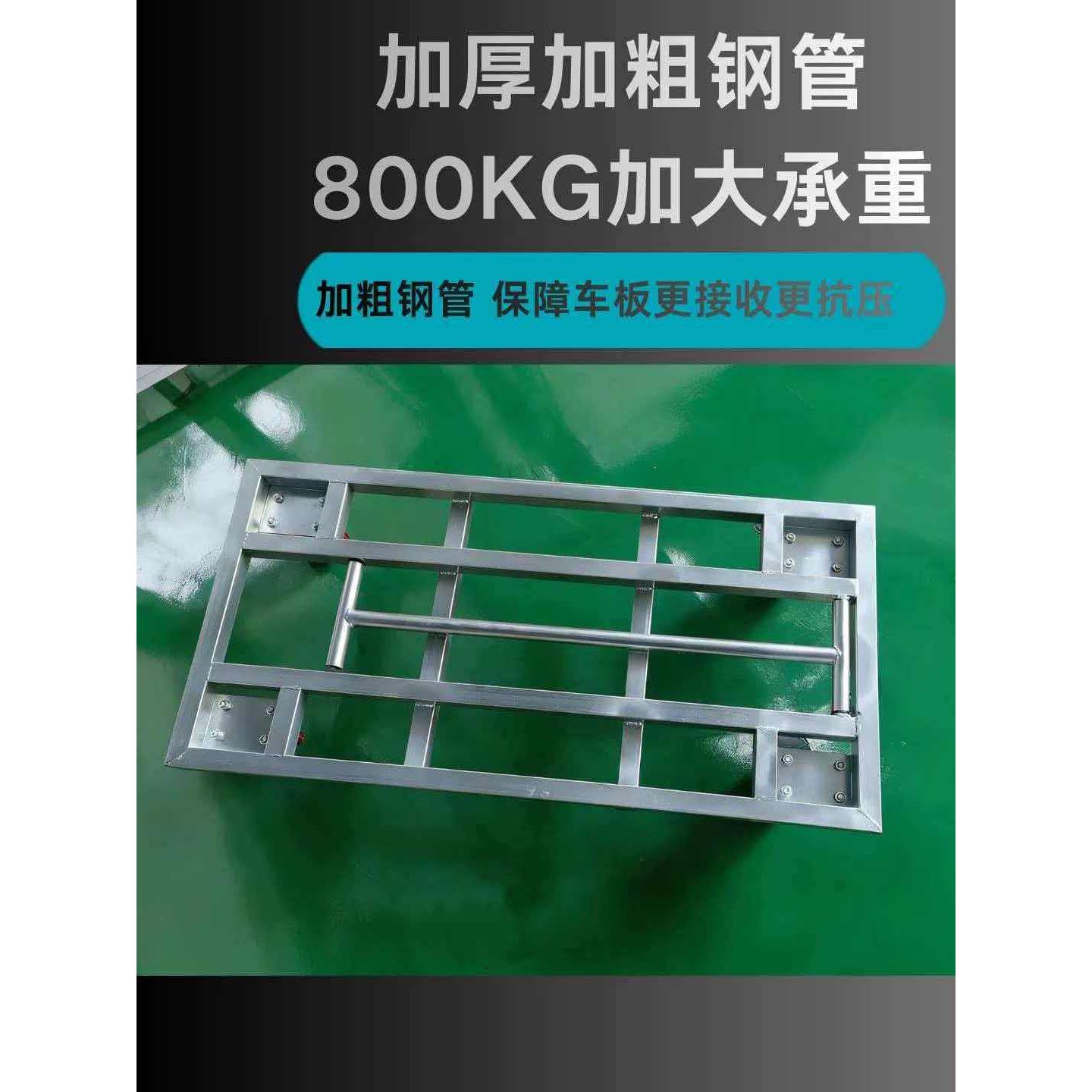 加厚重型手推车小推车平板车隐藏扶手静音乌龟车拉货搬运小推车