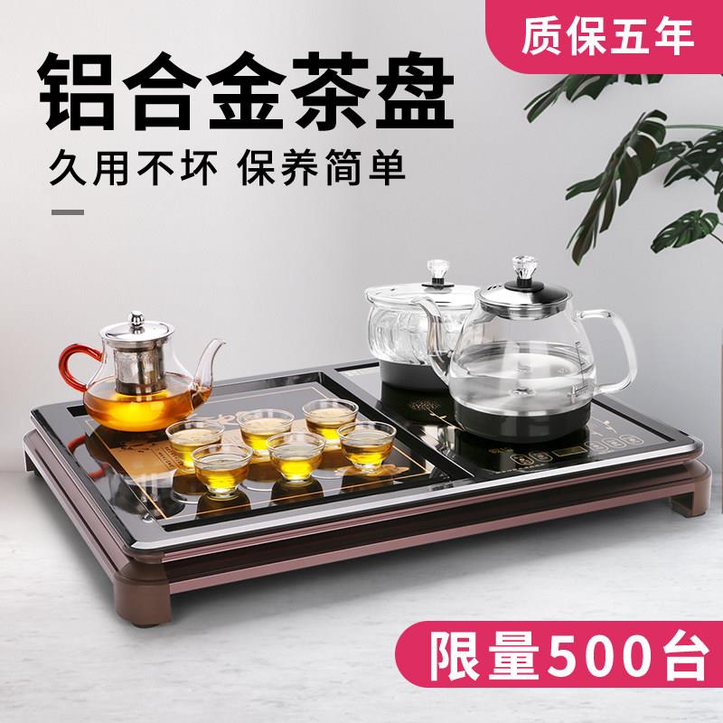 缘瓷语 WJ-B388现代简约家用全自动上水茶具组底部上水玻璃电热水