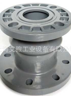 UPVC甲乙管灰色盘承短管塑料水管配件平承法兰快接63-500柔性管件