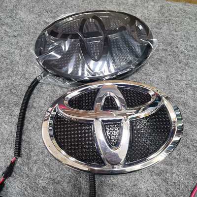 适用于丰田16到20款酷路泽霸道18到20普拉多前车标流光LED车标灯