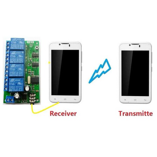 AD22B04 新款4通道DTMF音频解码继电器 控制指令可以修改遥控模块