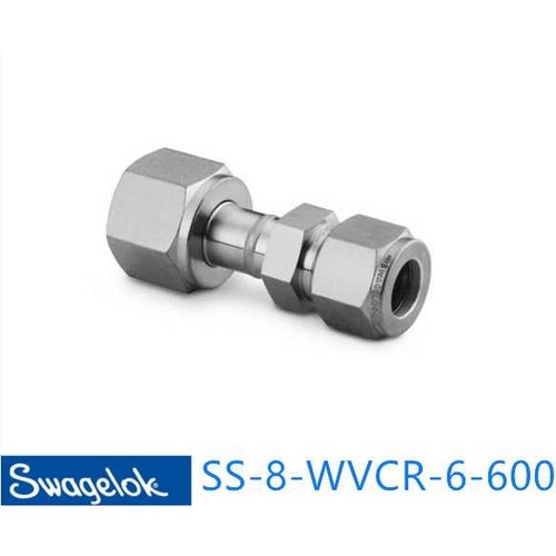 Swagelok世伟洛克(SS-8-WVCR-6-600)焊接的VCR接头1/2inx3/8 in