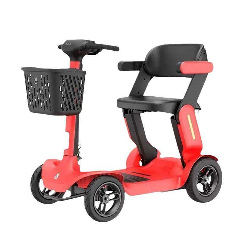 跨境智能款长续航可折叠电动代步车老年电动四轮车电动车老年代步