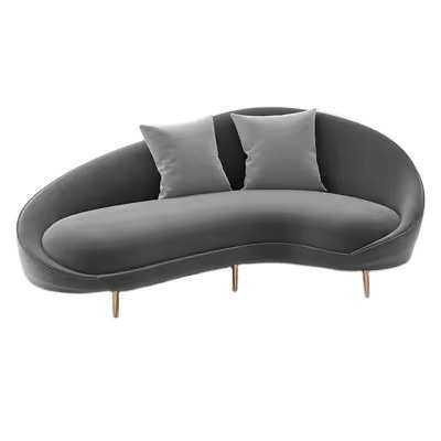 跨境热销客厅沙发创意异形沙发现代简约接待会客区弧形沙发