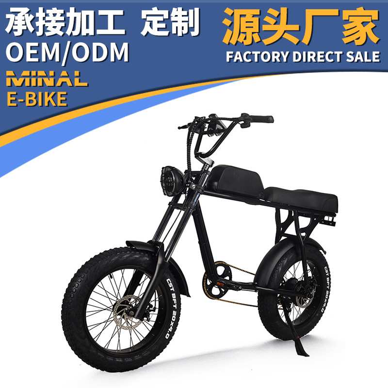 工厂直销20寸电动自行车越野变速车单车复古机车锂电池助力山地车