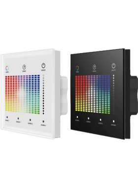 DT6 DT8调光调色 RGB 控制器 Dali主控智能触摸钢化玻璃面板TD3-S