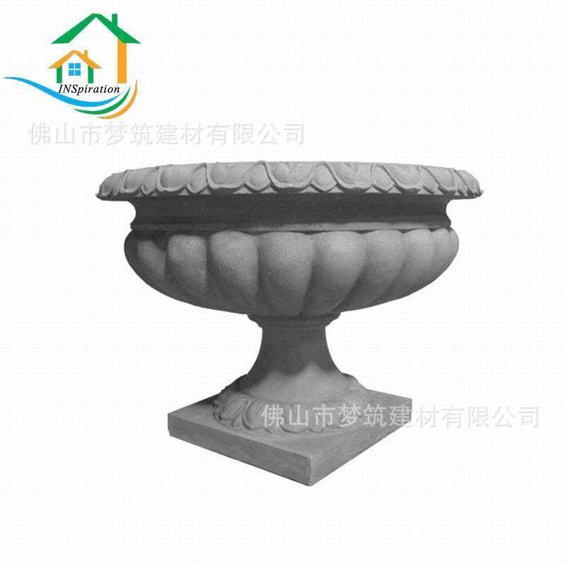 源头厂家供应水泥花边花盆 别墅庭院GRC花盆 人造砂岩欧式花钵