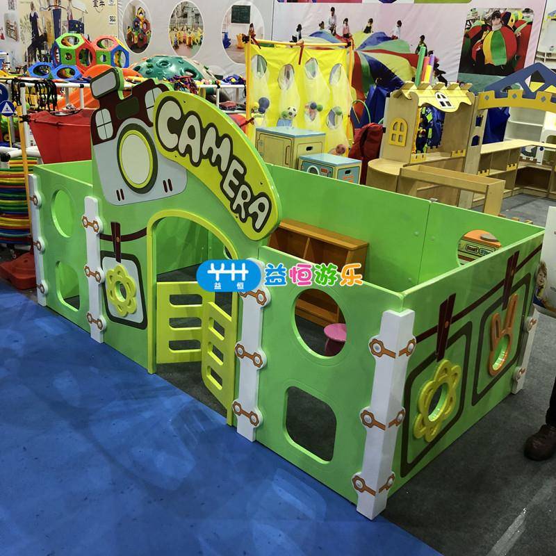 幼儿园仿真超市区娃娃家游戏屋儿童木质小房角色扮演警局银行厨房