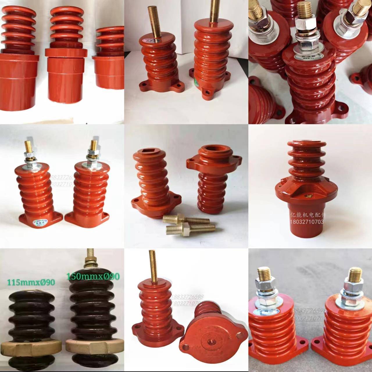 湘潭电机配件YRKK防爆接线柱6KV10KV高压绝缘子4伞5伞6伞接线端子