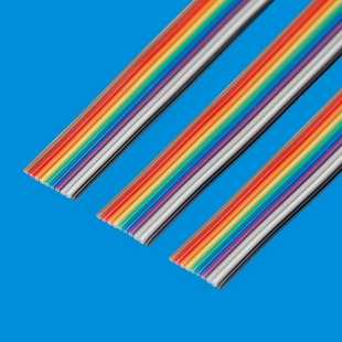 樱夏电子全铜线芯40P彩排线50米连接线端子线线束2.54端子线